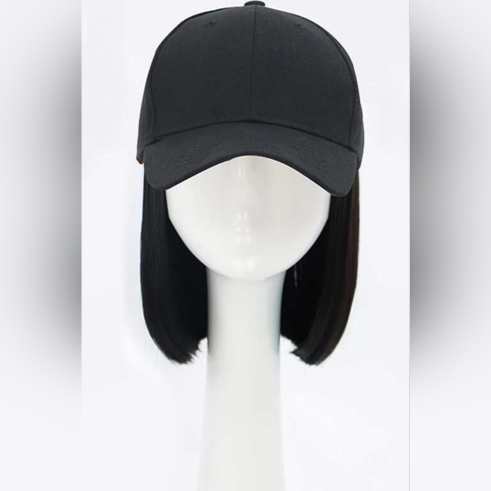 8 inch Short Straight Synthetic Bob with Cap